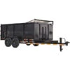 CA804 Caliber 7X14 Dump Trailer 14K Telescope Lift W/ 4' Sides